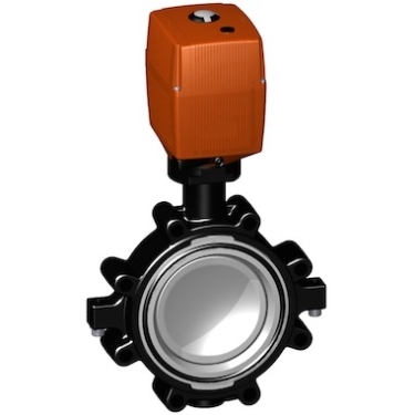 +GF+電動(dòng)蝶閥 電動(dòng)塑料蝶閥，100-230V GF141型凸耳式蝶閥 進(jìn)口蝶閥